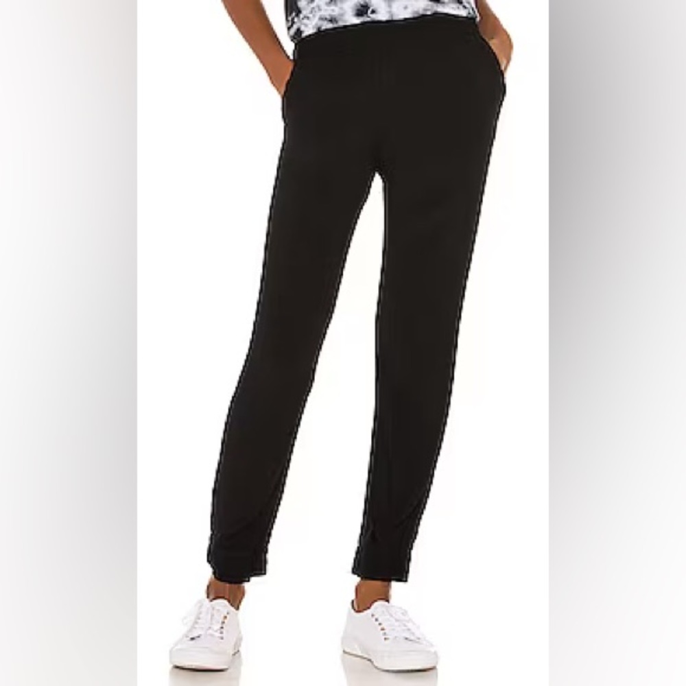NWT Monrow Crepe Skinny Joggers Black sz S